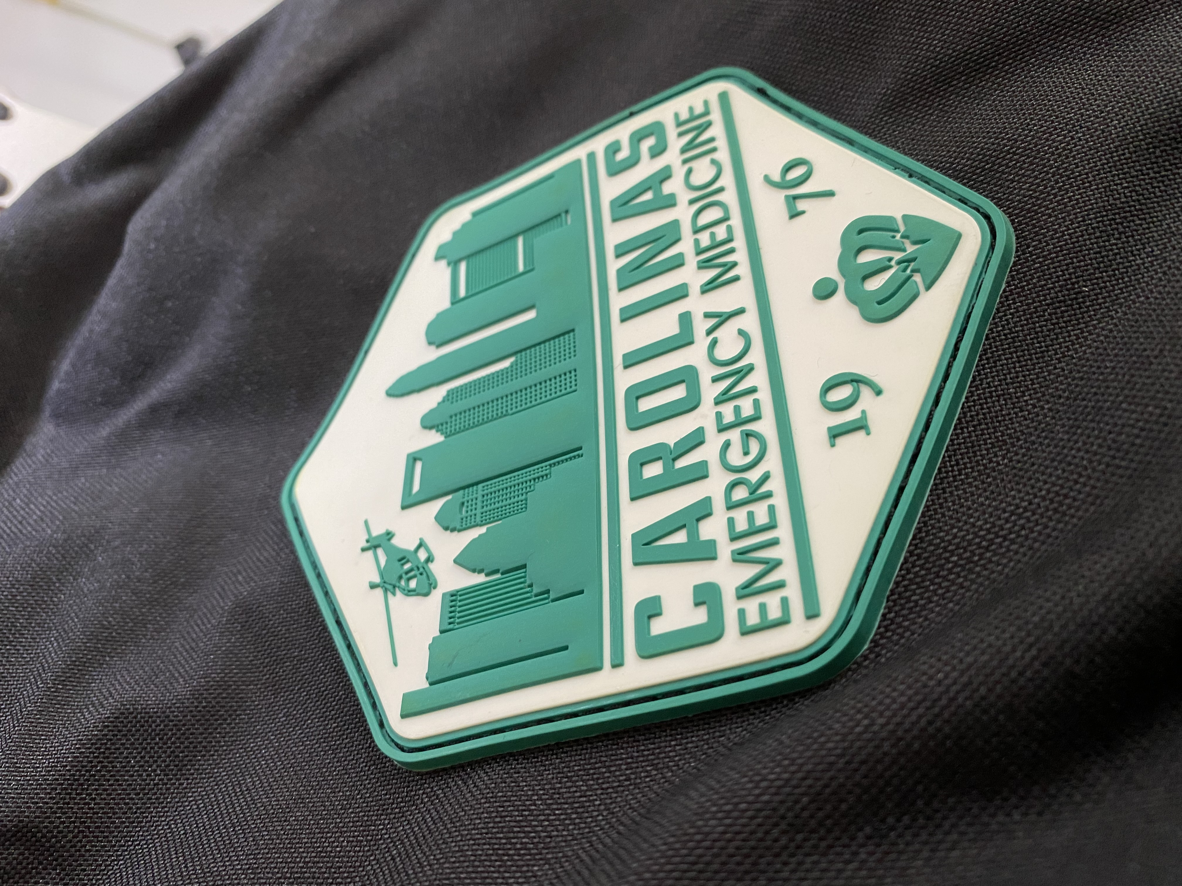Atrium Health Emergency Medicine — Custom PVC patch jackets for Atrium Health's EM department